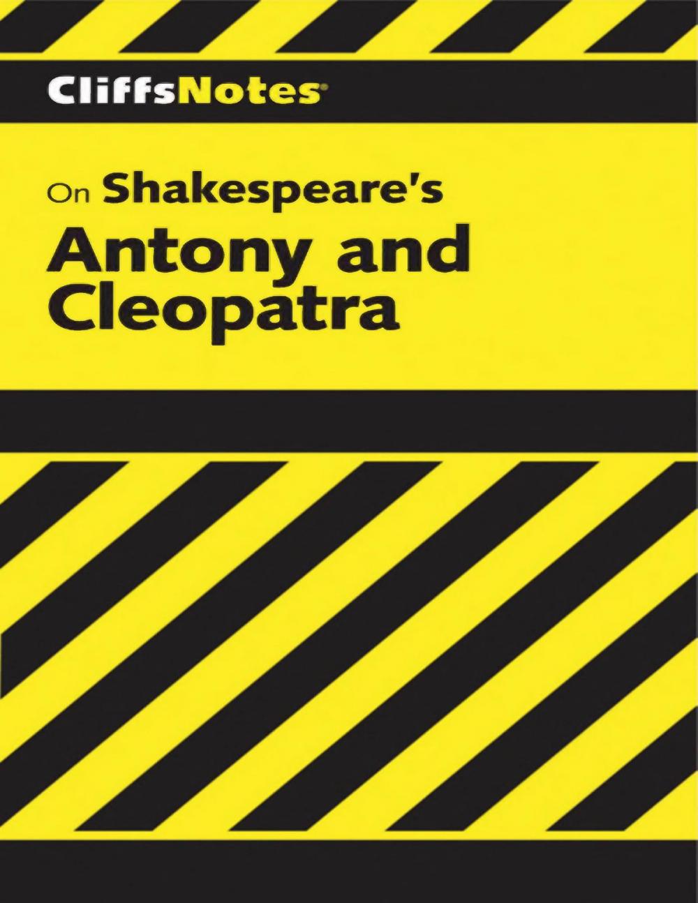 Big bigCover of CliffsNotes on Shakespeare's Antony and Cleopatra