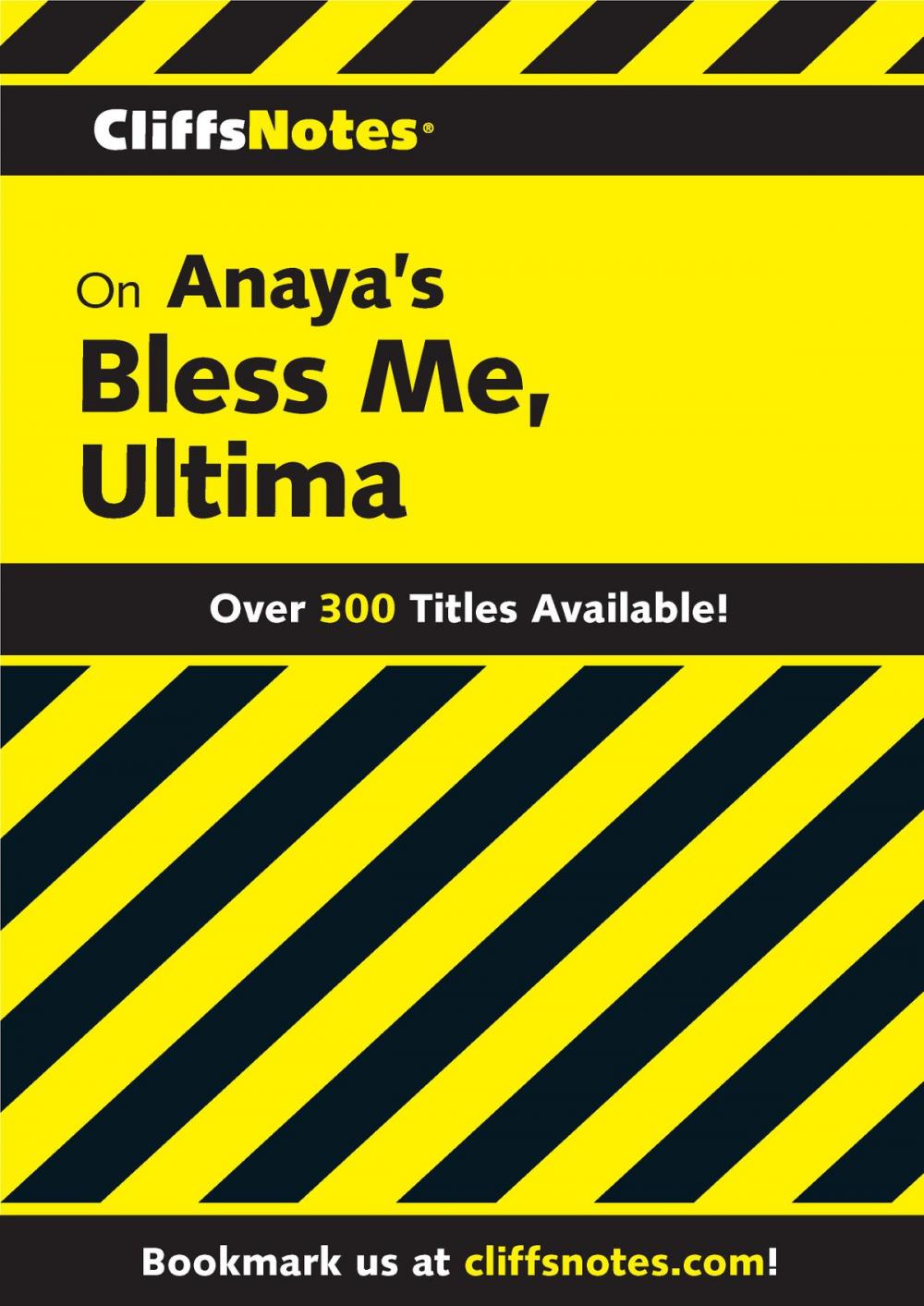 Big bigCover of CliffsNotes on Anaya's Bless Me, Ultima