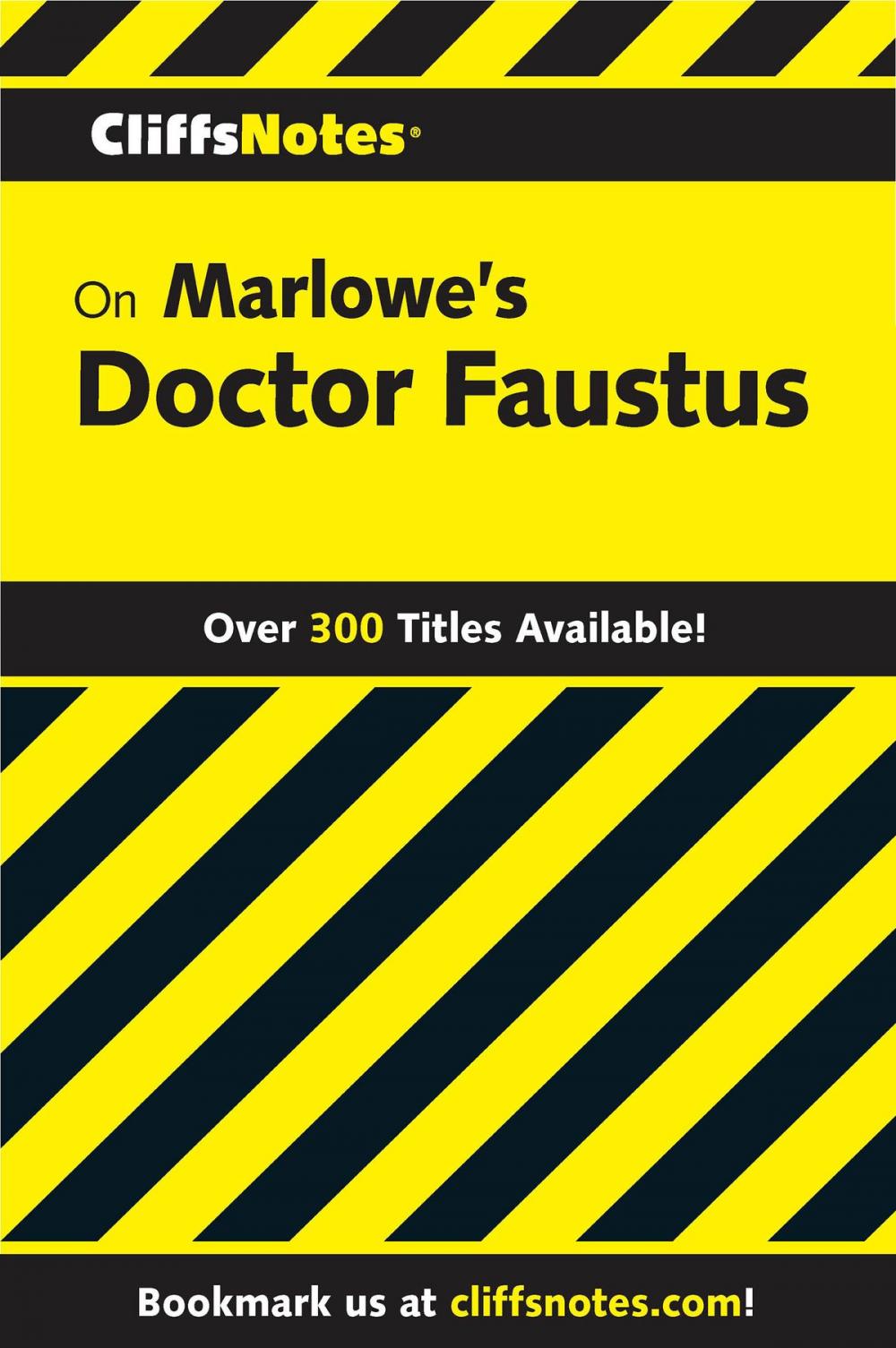 Big bigCover of CliffsNotes on Marlowe's Doctor Faustus