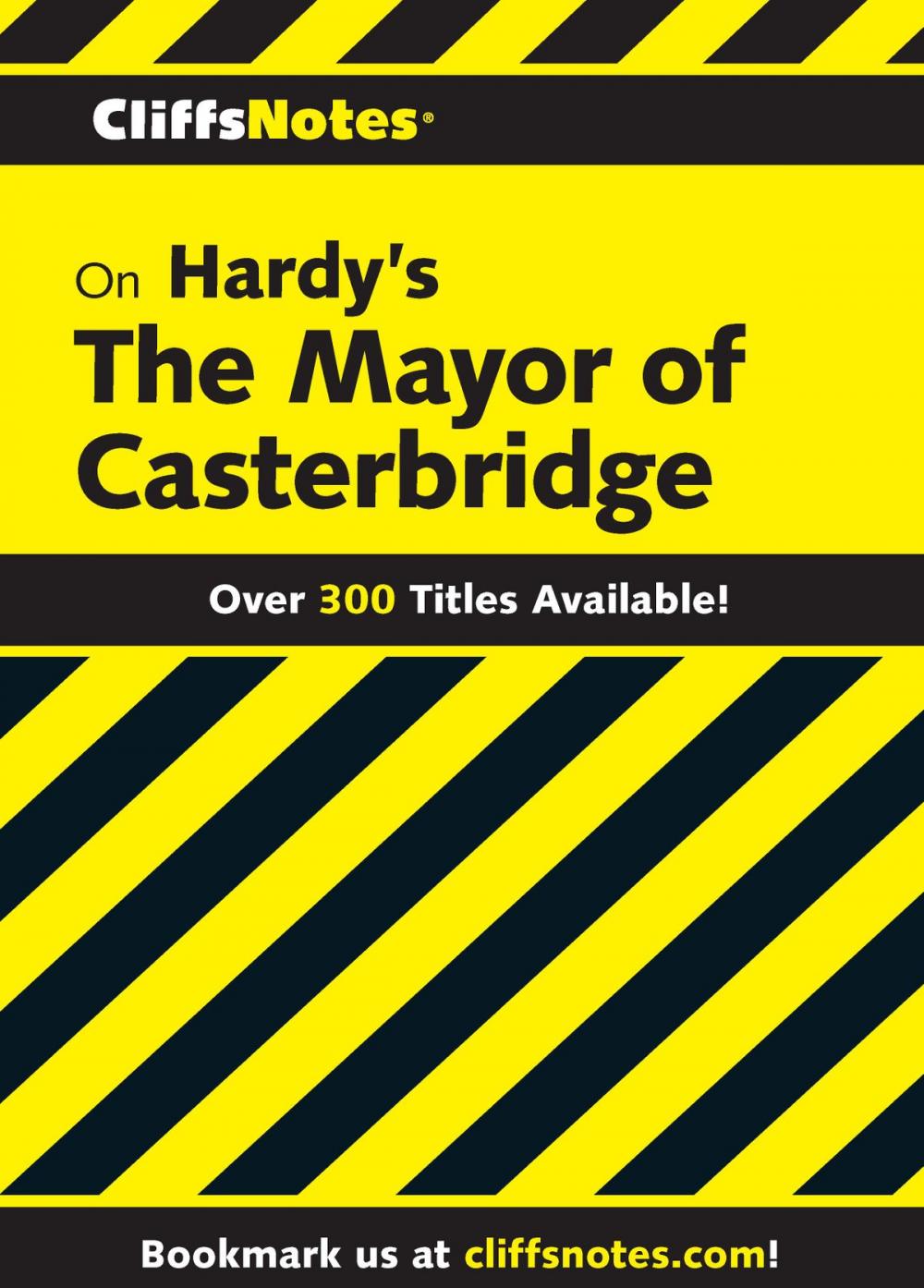 Big bigCover of CliffsNotes on Hardy's The Mayor of Casterbridge