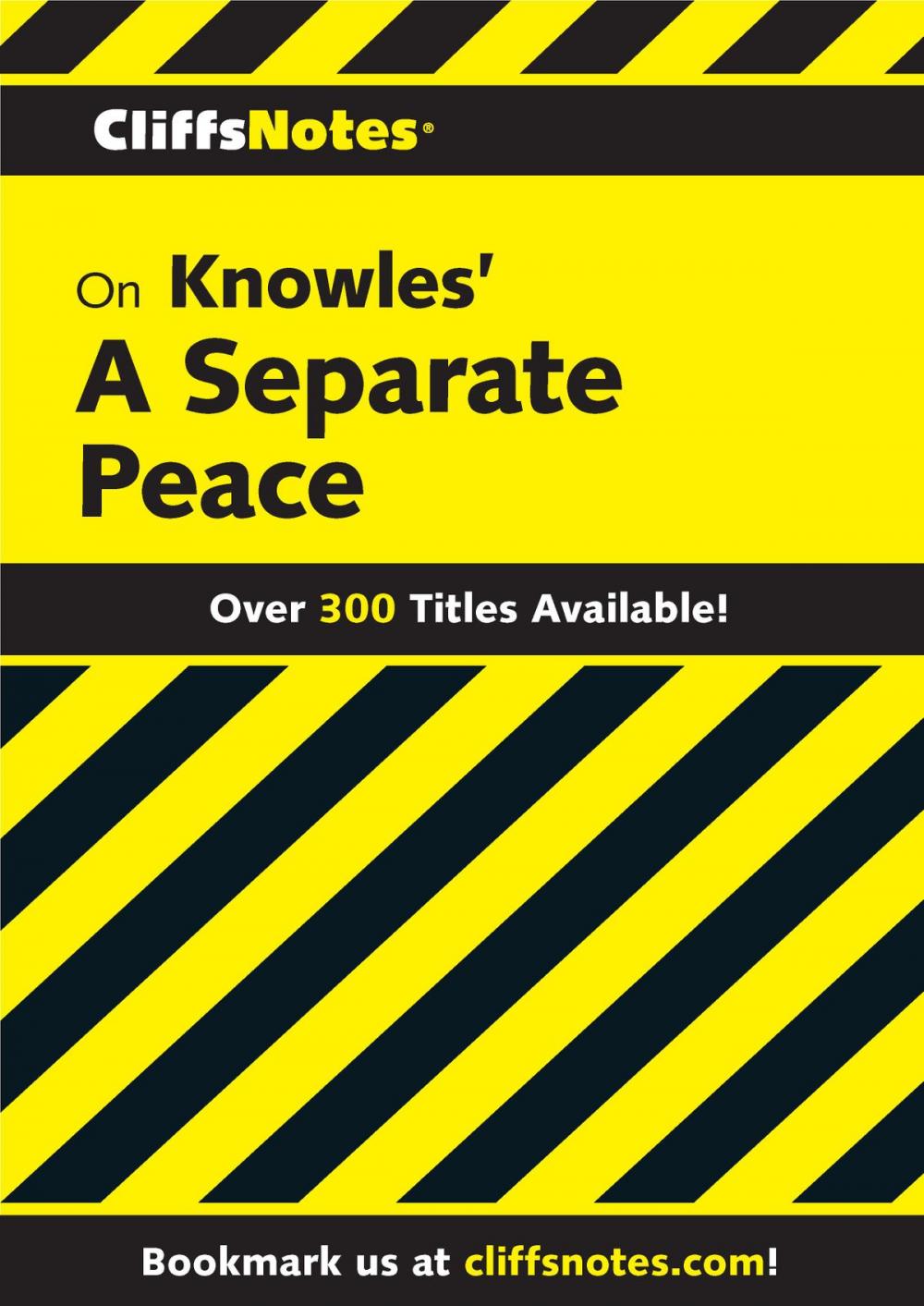 Big bigCover of CliffsNotes on Knowles' A Separate Peace