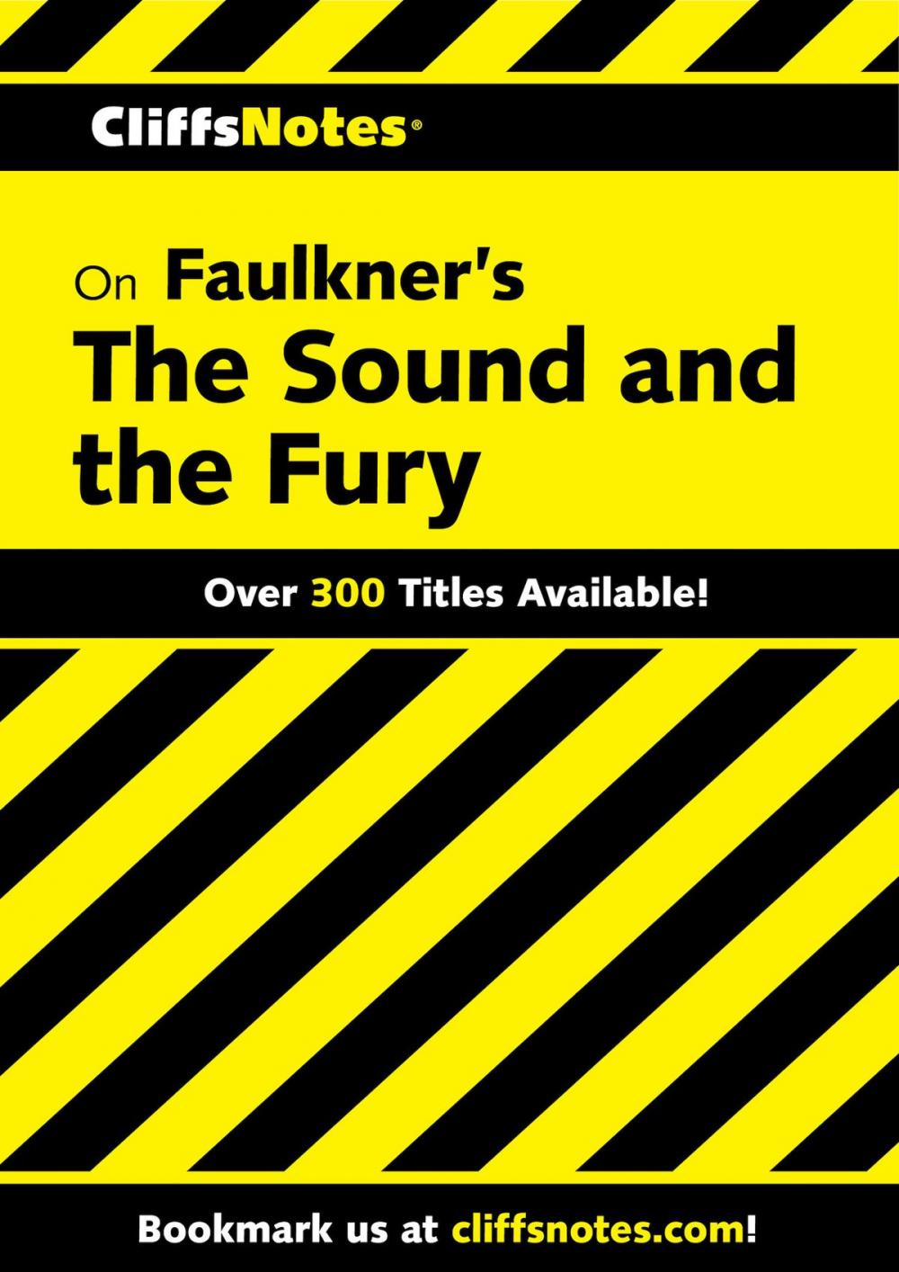 Big bigCover of CliffsNotes on Faulkner's The Sound and the Fury