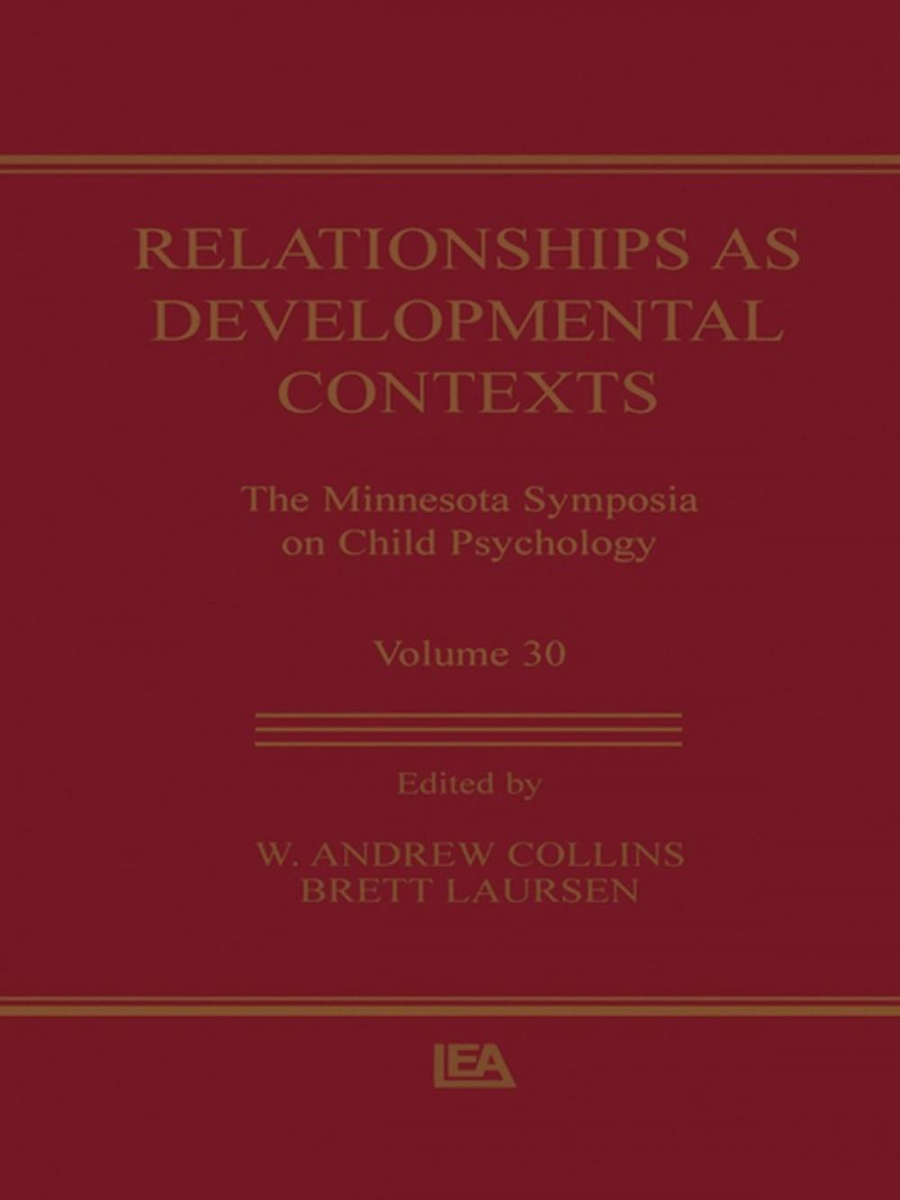 Big bigCover of Relationships as Developmental Contexts