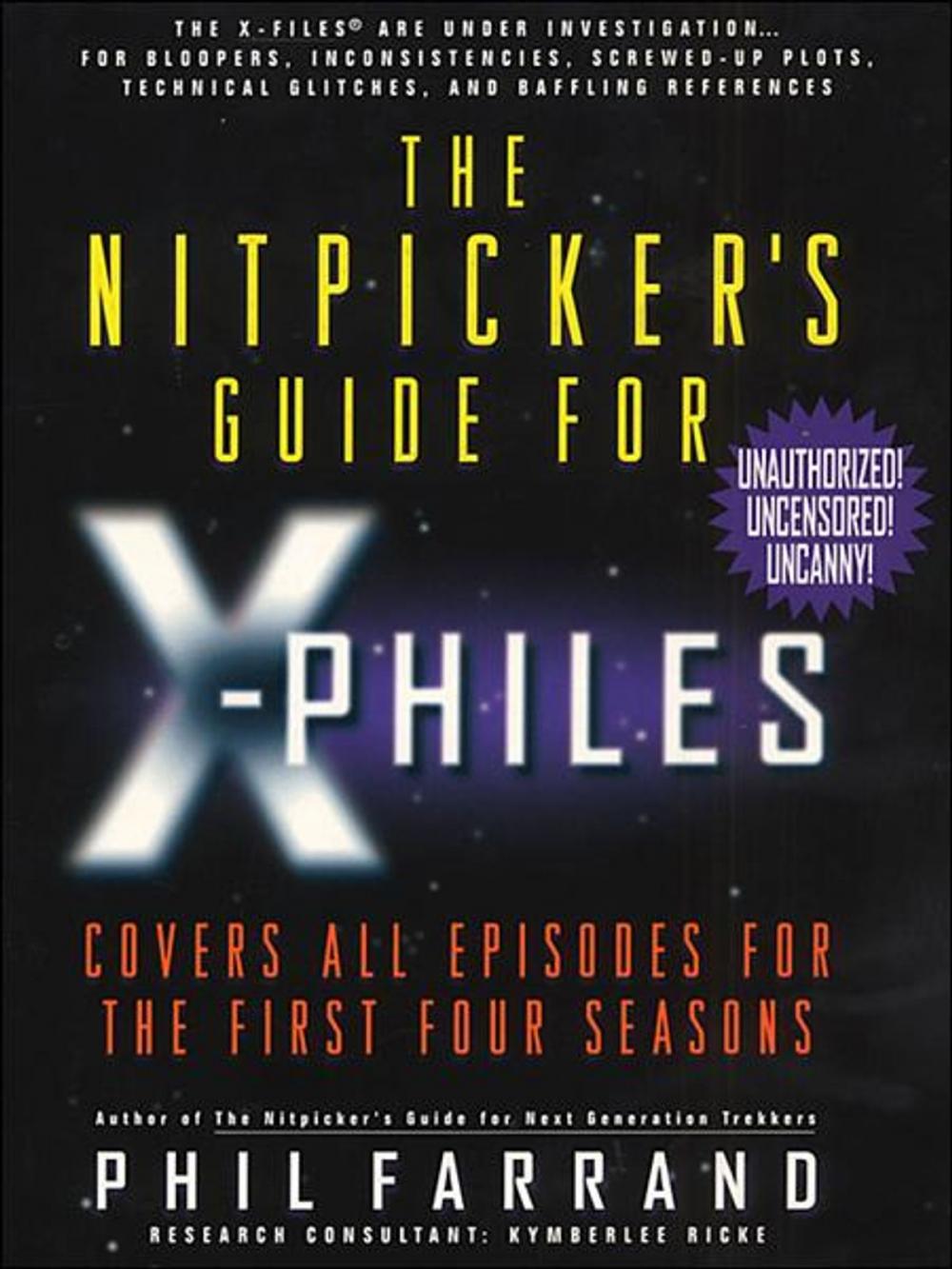 Big bigCover of The Nitpicker's Guide for X-Philes