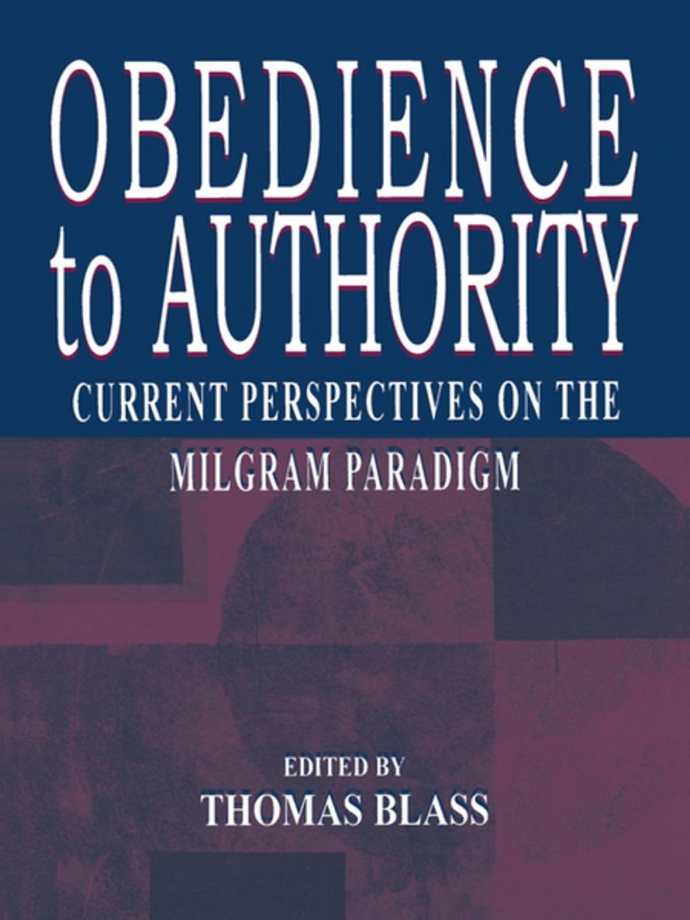 Big bigCover of Obedience to Authority