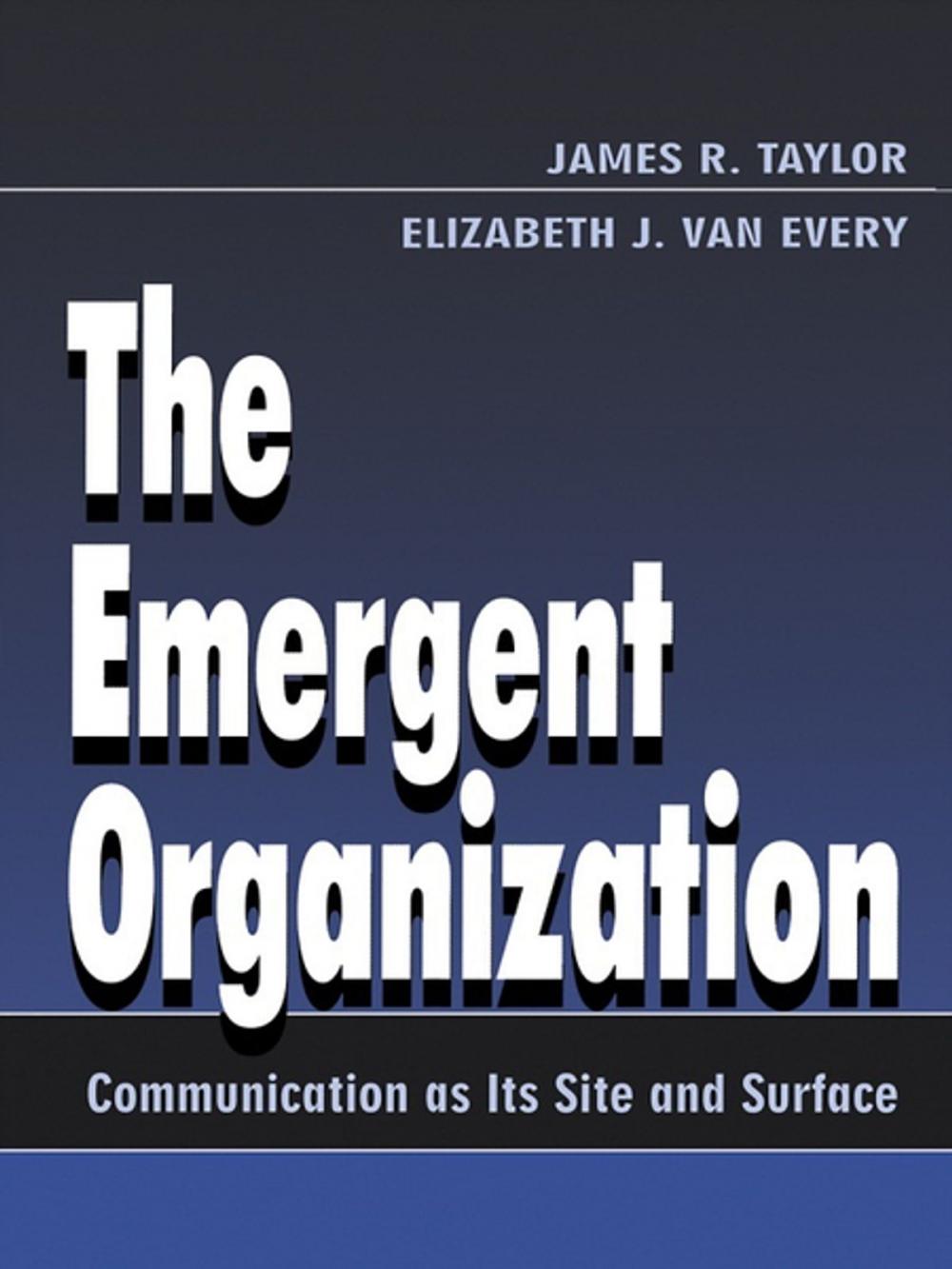 Big bigCover of The Emergent Organization