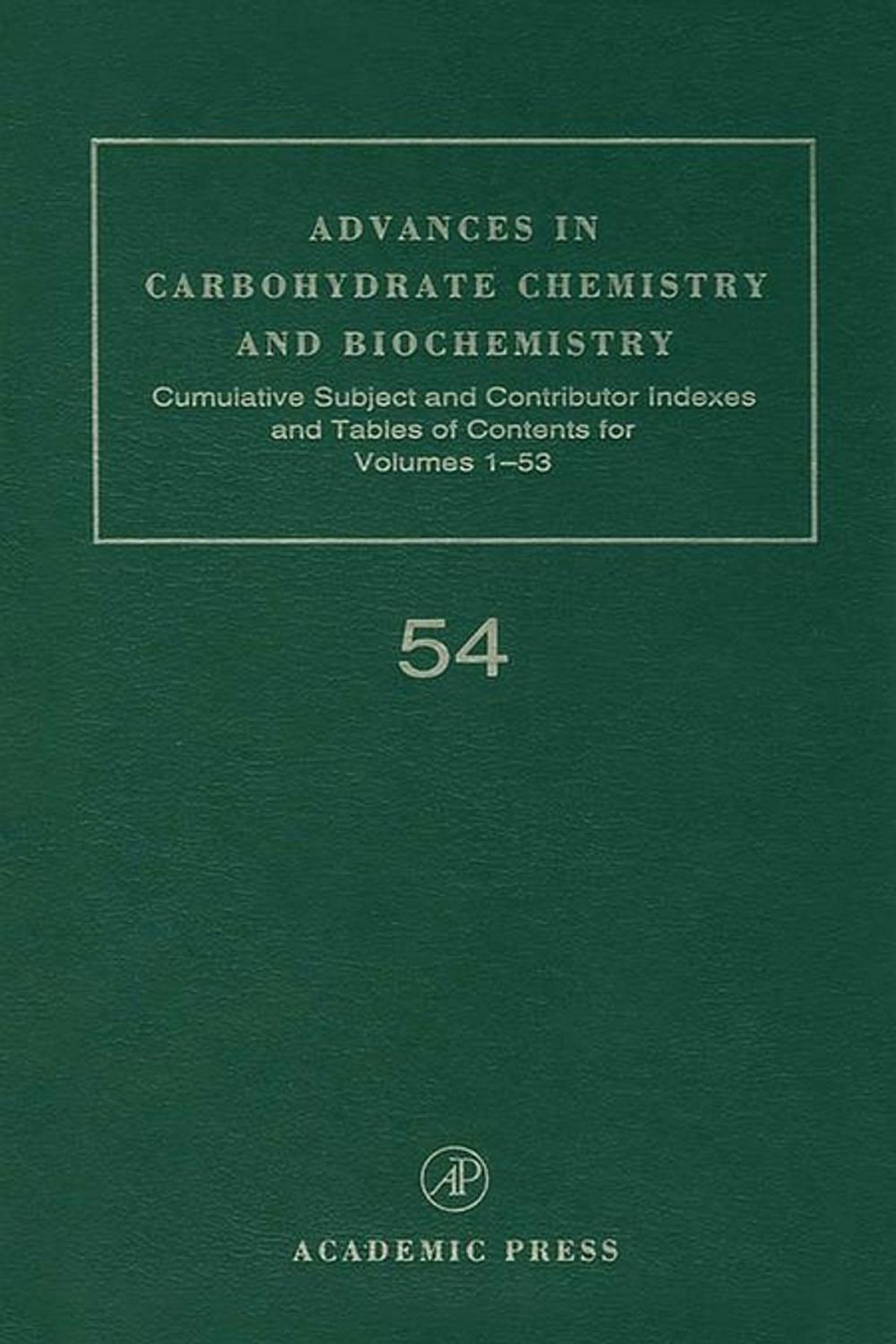 Big bigCover of Advances in Carbohydrate Chemistry and Biochemistry