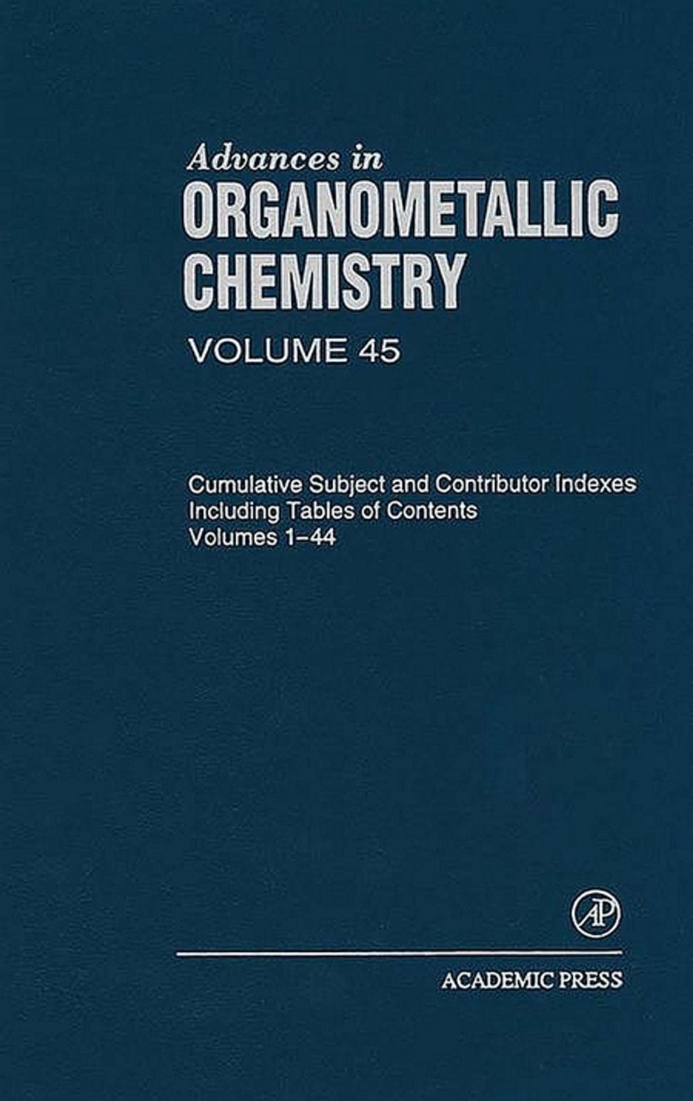 Big bigCover of Advances in Organometallic Chemistry