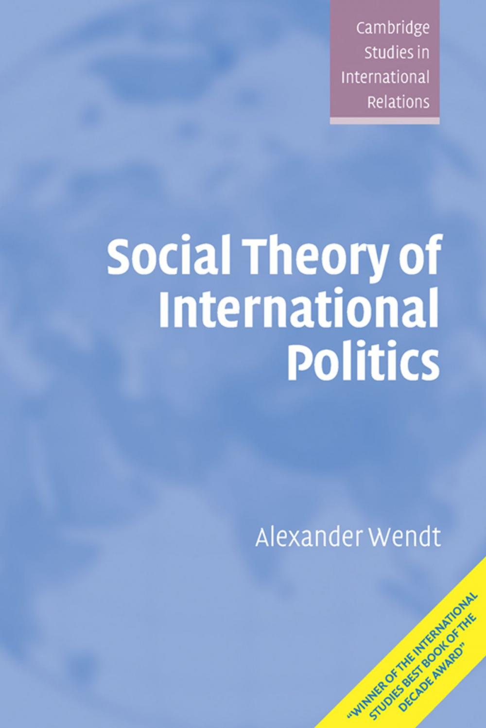 Big bigCover of Social Theory of International Politics