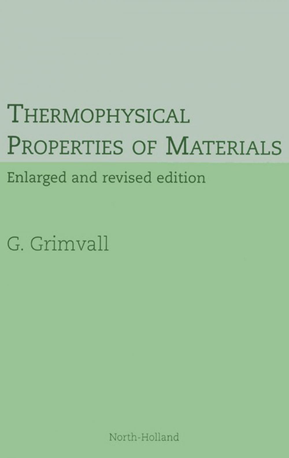 Big bigCover of Thermophysical Properties of Materials