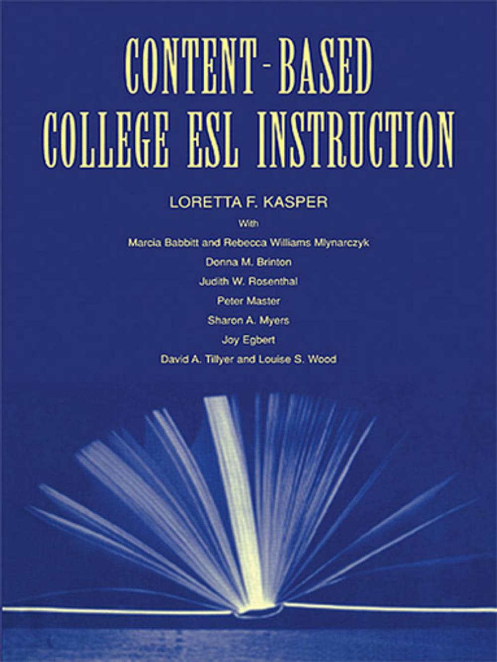 Big bigCover of Content-Based College ESL Instruction