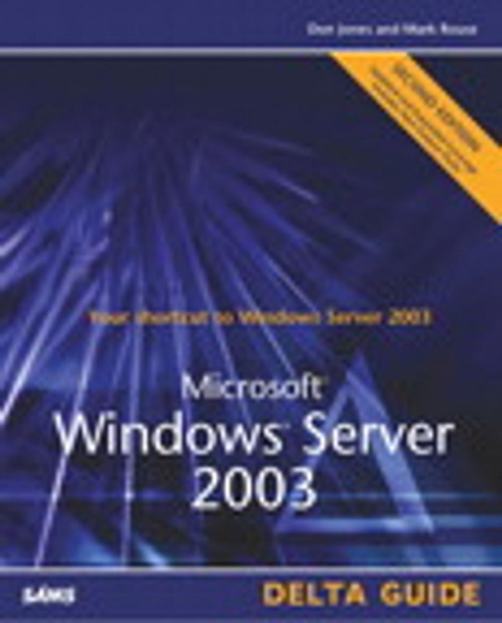 Big bigCover of Microsoft Windows Server 2003 Delta Guide