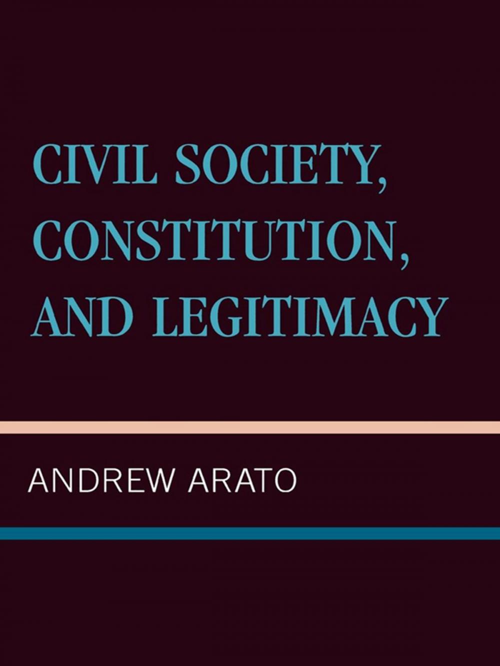 Big bigCover of Civil Society, Constitution, and Legitimacy