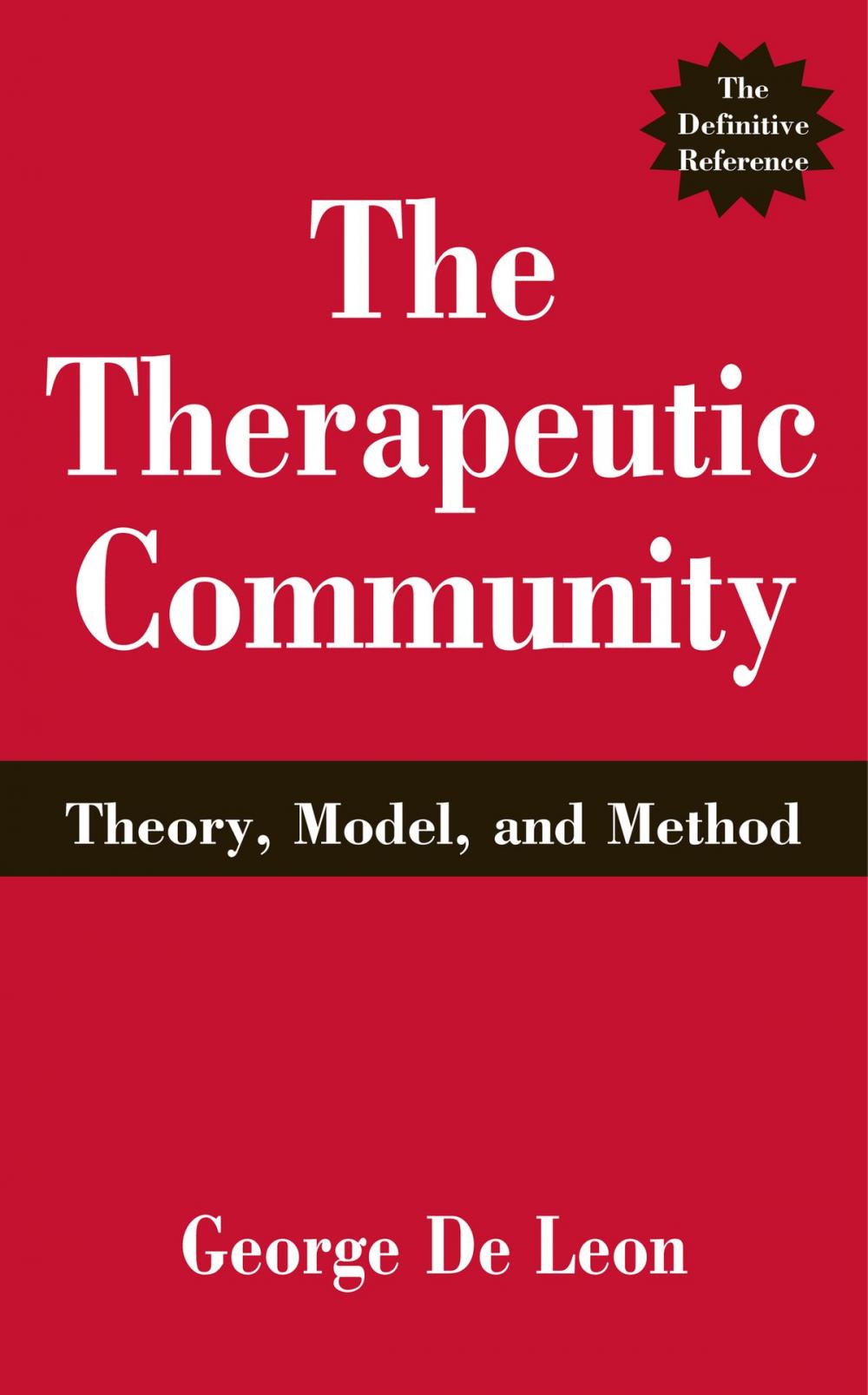 Big bigCover of The Therapeutic Community