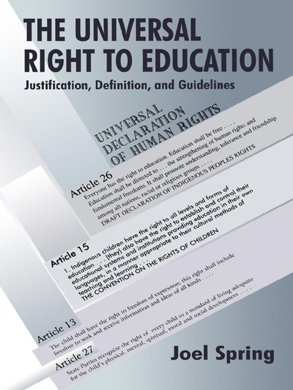 Big bigCover of The Universal Right to Education