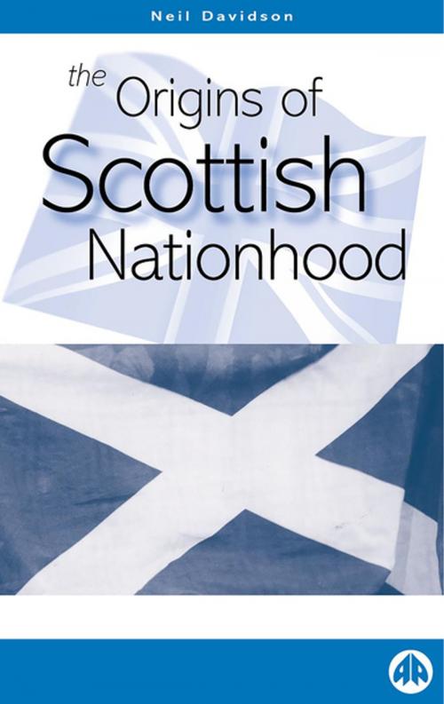 Cover of the book The Origins of Scottish Nationhood by Neil Davidson, Pluto Press