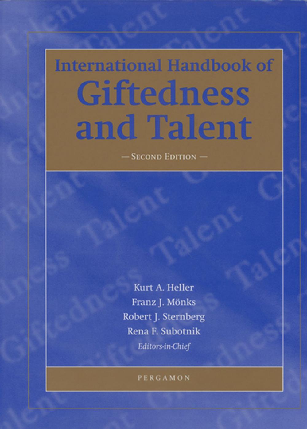 Big bigCover of International Handbook of Giftedness and Talent