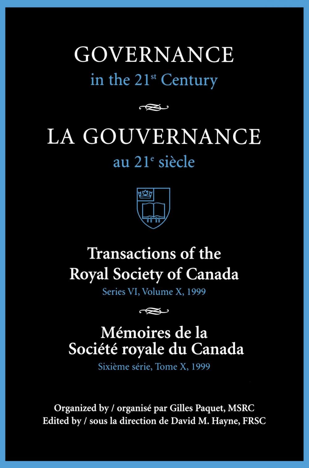 Big bigCover of Governance in the 21st Century / Gouvernance Au 21e Siècle