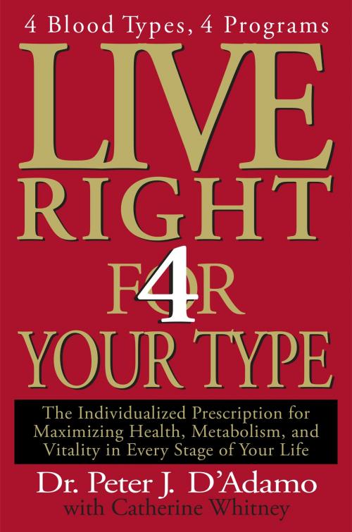 Cover of the book Live Right 4 Your Type by Catherine Whitney, Dr. Peter J. D'Adamo, Penguin Publishing Group