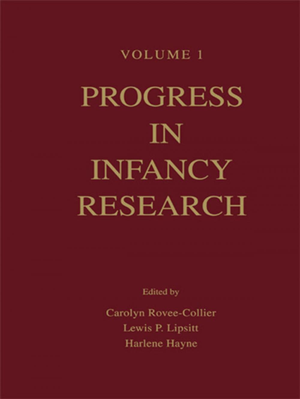 Big bigCover of Progress in infancy Research