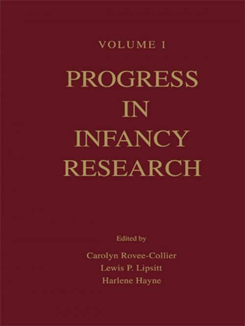 Cover of the book Progress in infancy Research by , Taylor and Francis