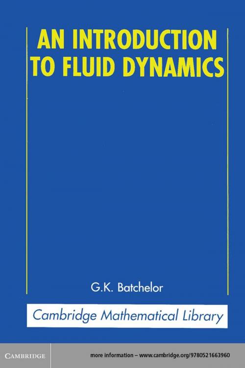 Cover of the book An Introduction to Fluid Dynamics by G. K. Batchelor, Cambridge University Press