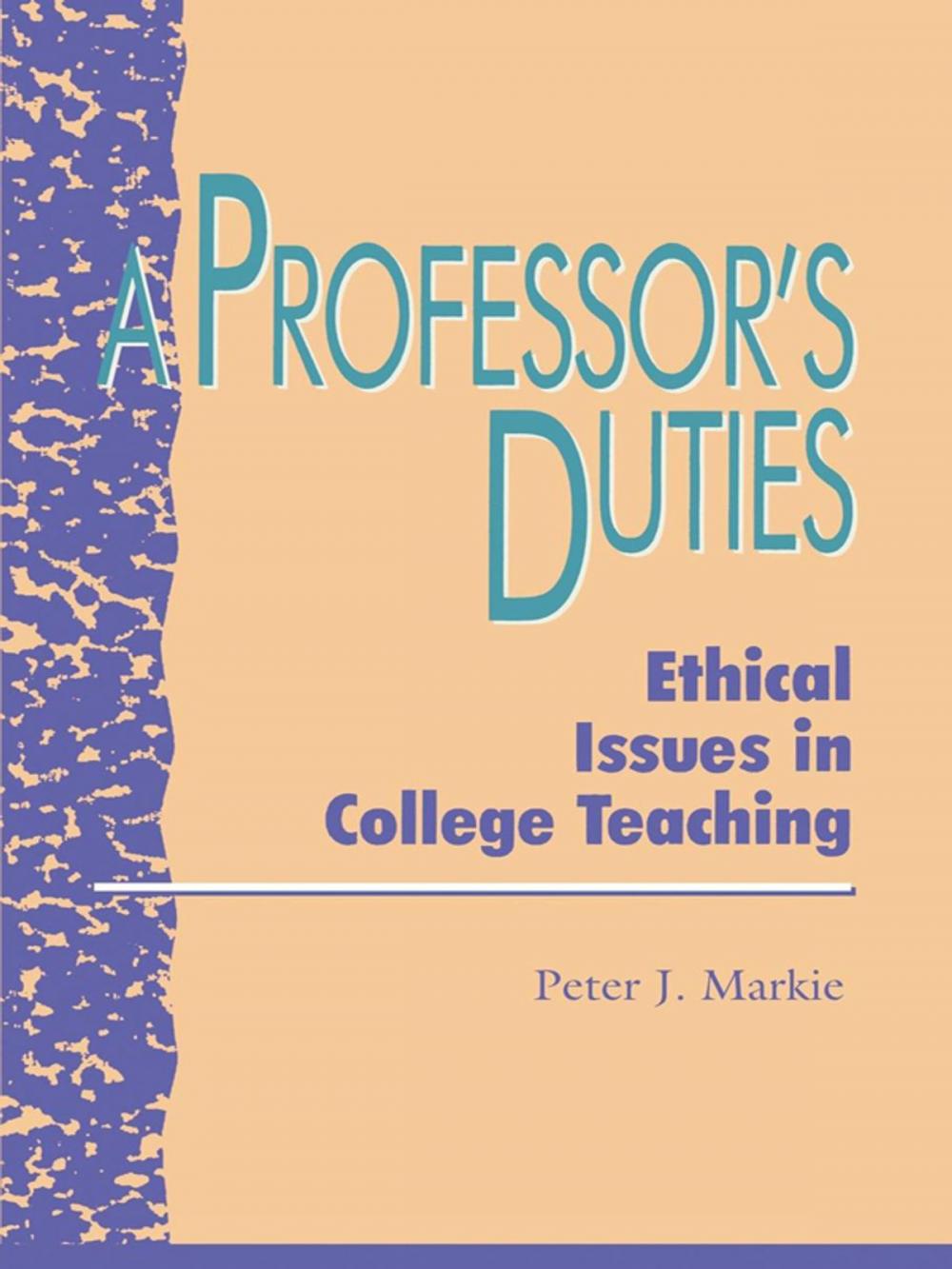 Big bigCover of A Professor's Duties