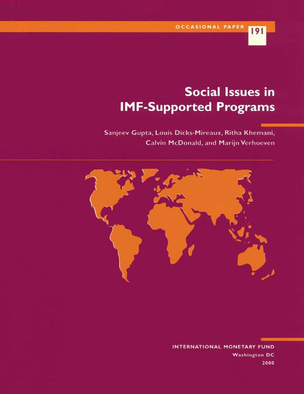 Big bigCover of Social Issues in IMF-Supported Programs