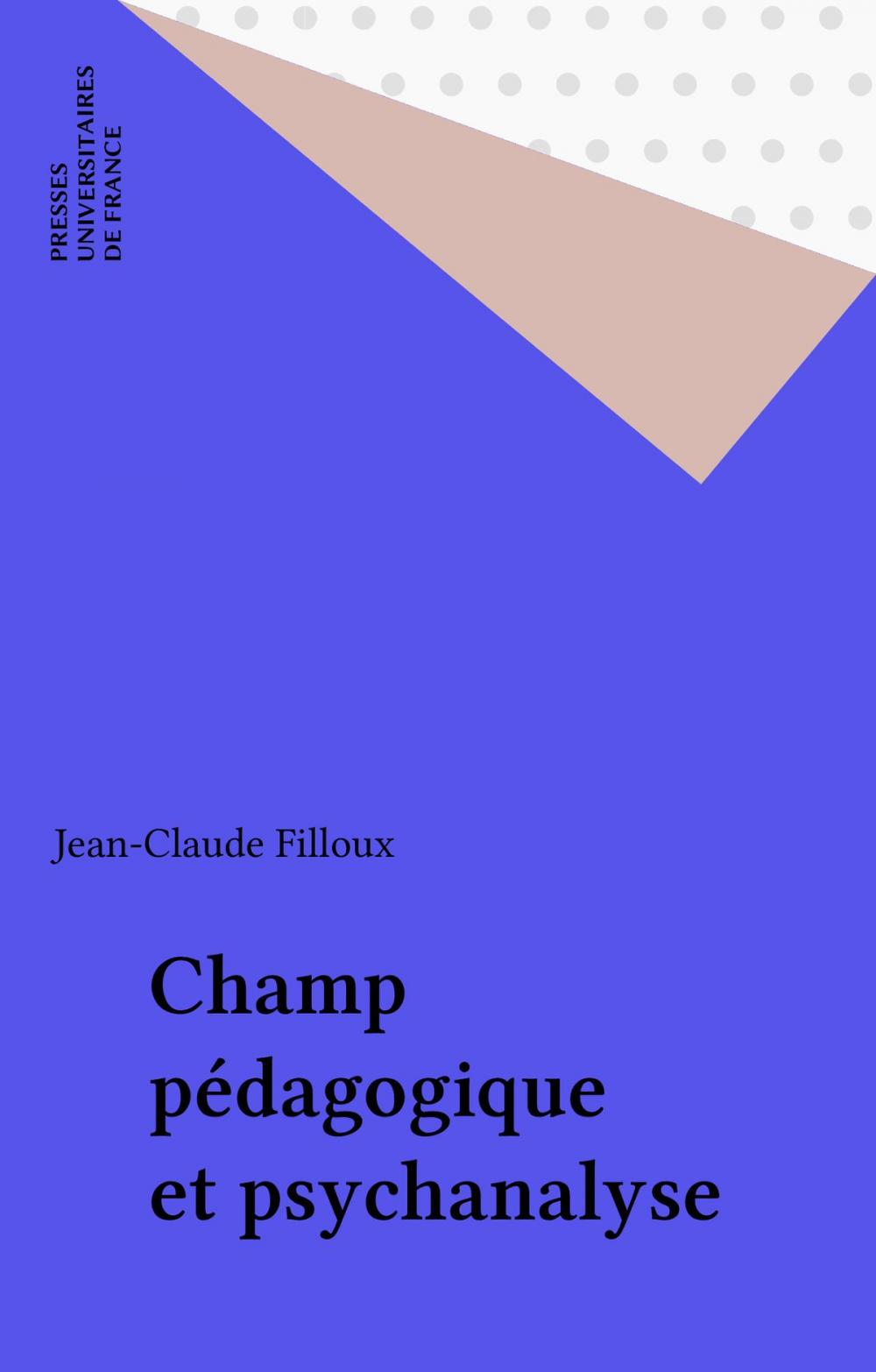 Big bigCover of Champ pédagogique et psychanalyse