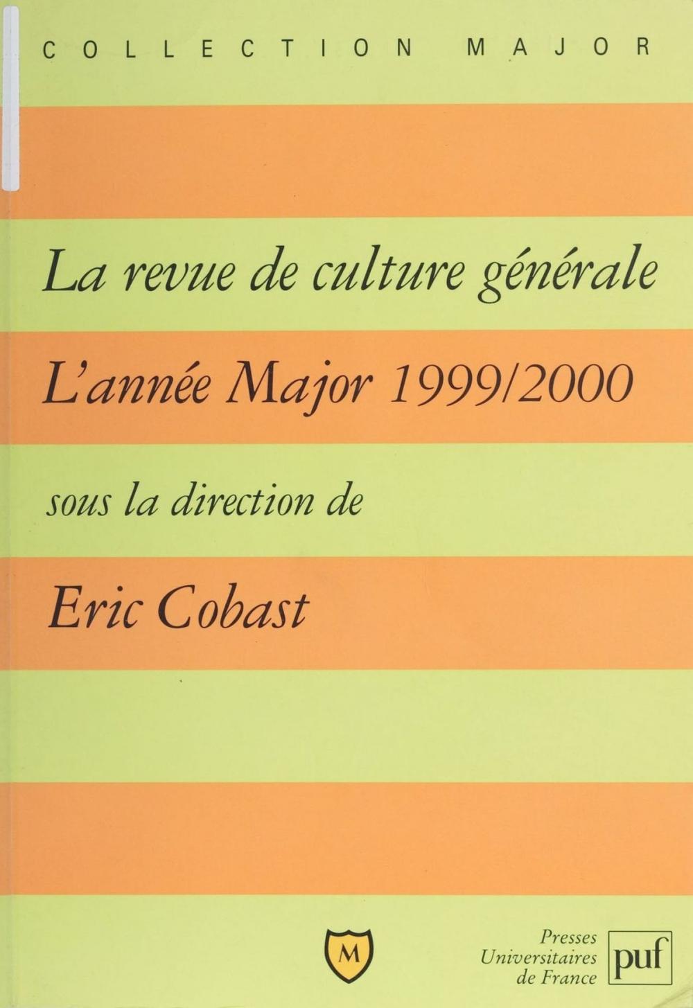Big bigCover of «La Revue de culture générale»