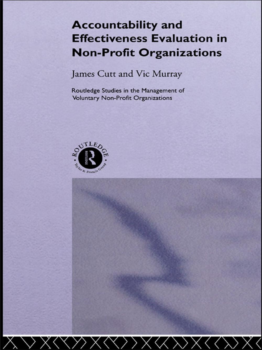 Big bigCover of Accountability and Effectiveness Evaluation in Nonprofit Organizations