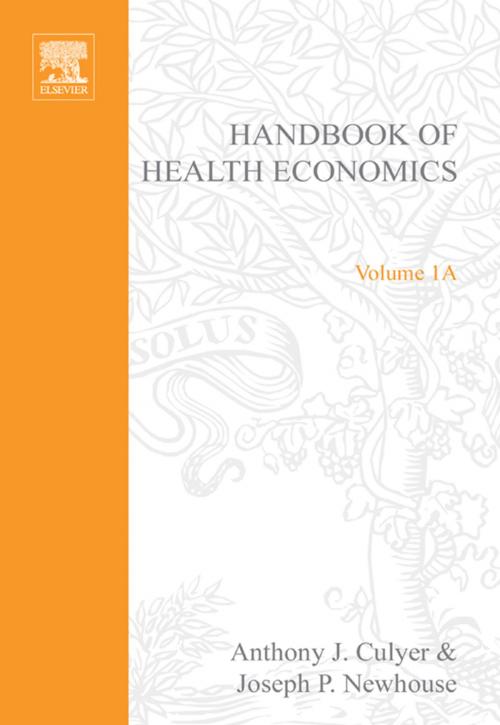 Cover of the book Handbook of Health Economics by , Elsevier Science