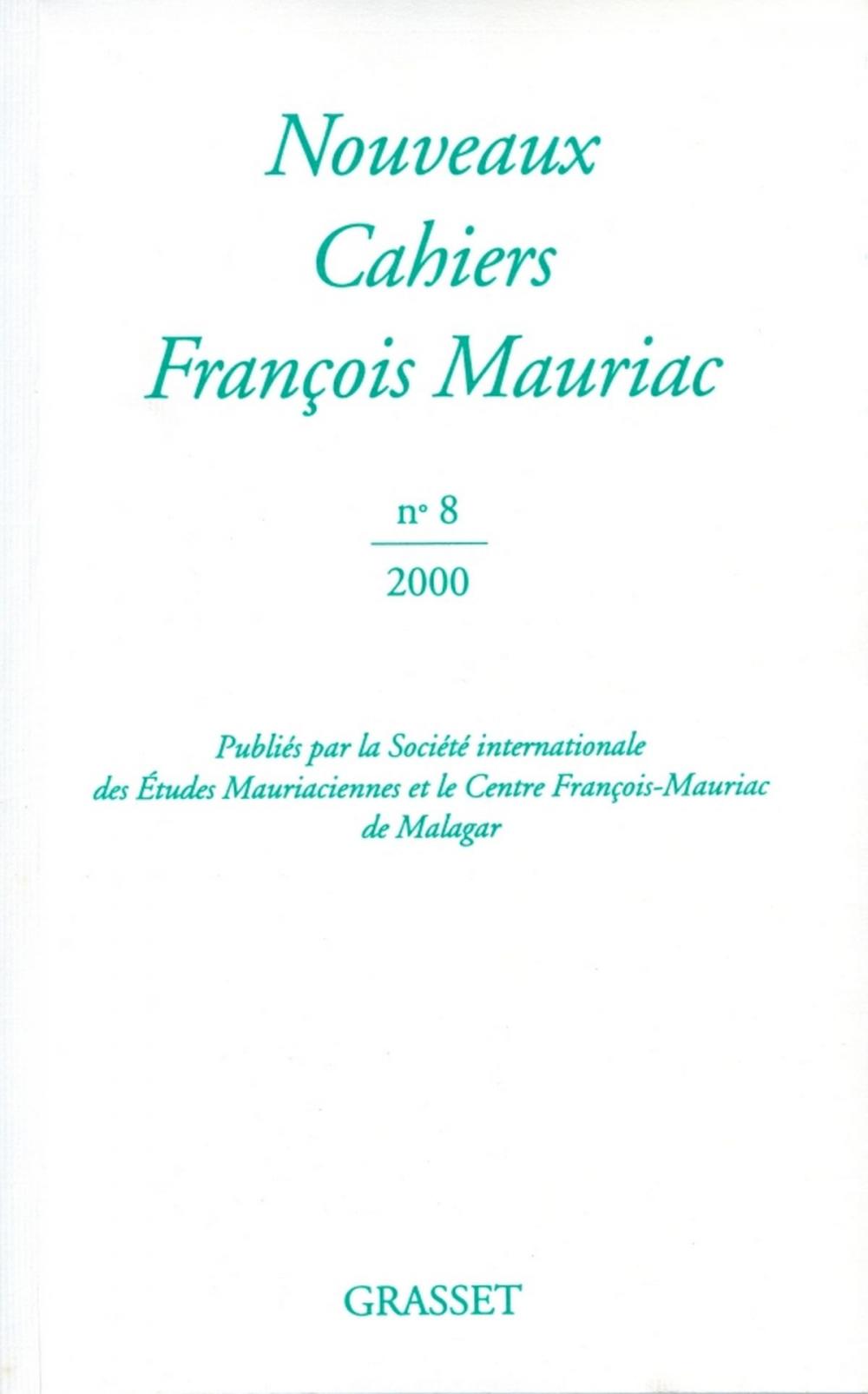 Big bigCover of Nouveaux cahiers François Mauriac n°08