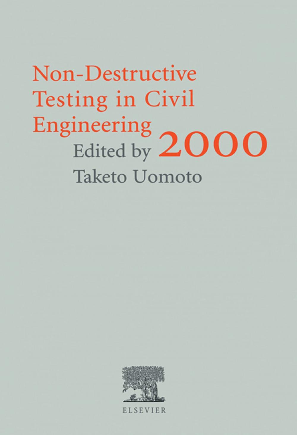 Big bigCover of Non-Destructive Testing in Civil Engineering 2000