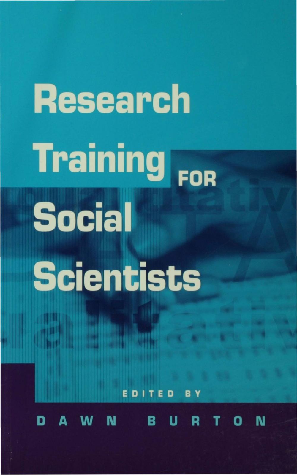 Big bigCover of Research Training for Social Scientists