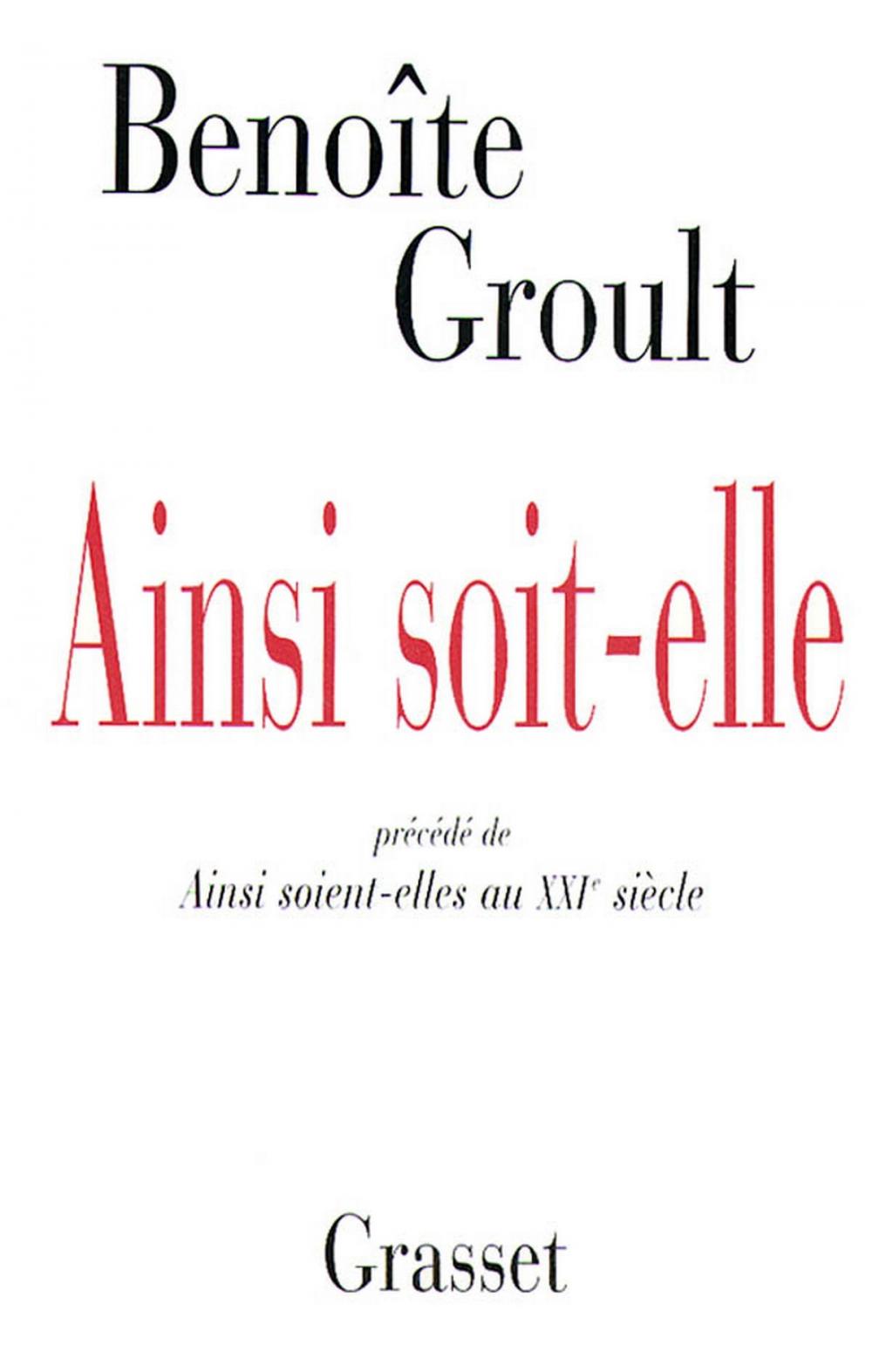 Big bigCover of Ainsi soit-elle