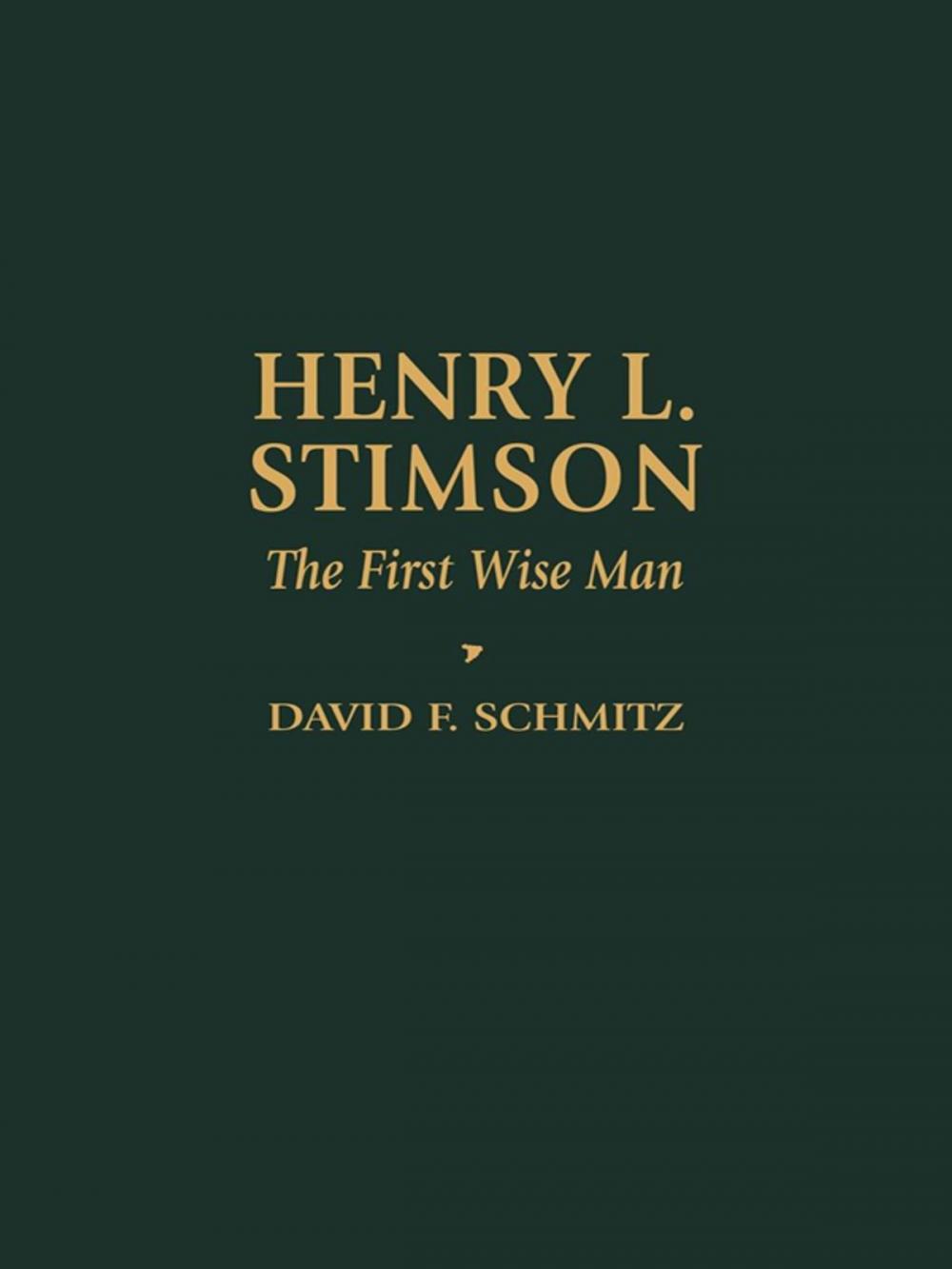 Big bigCover of Henry L. Stimson