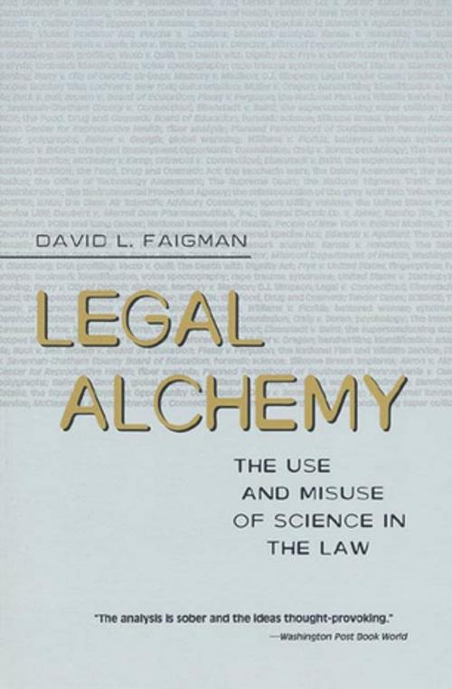 Cover of the book Legal Alchemy by David L. Faigman, Henry Holt and Co.