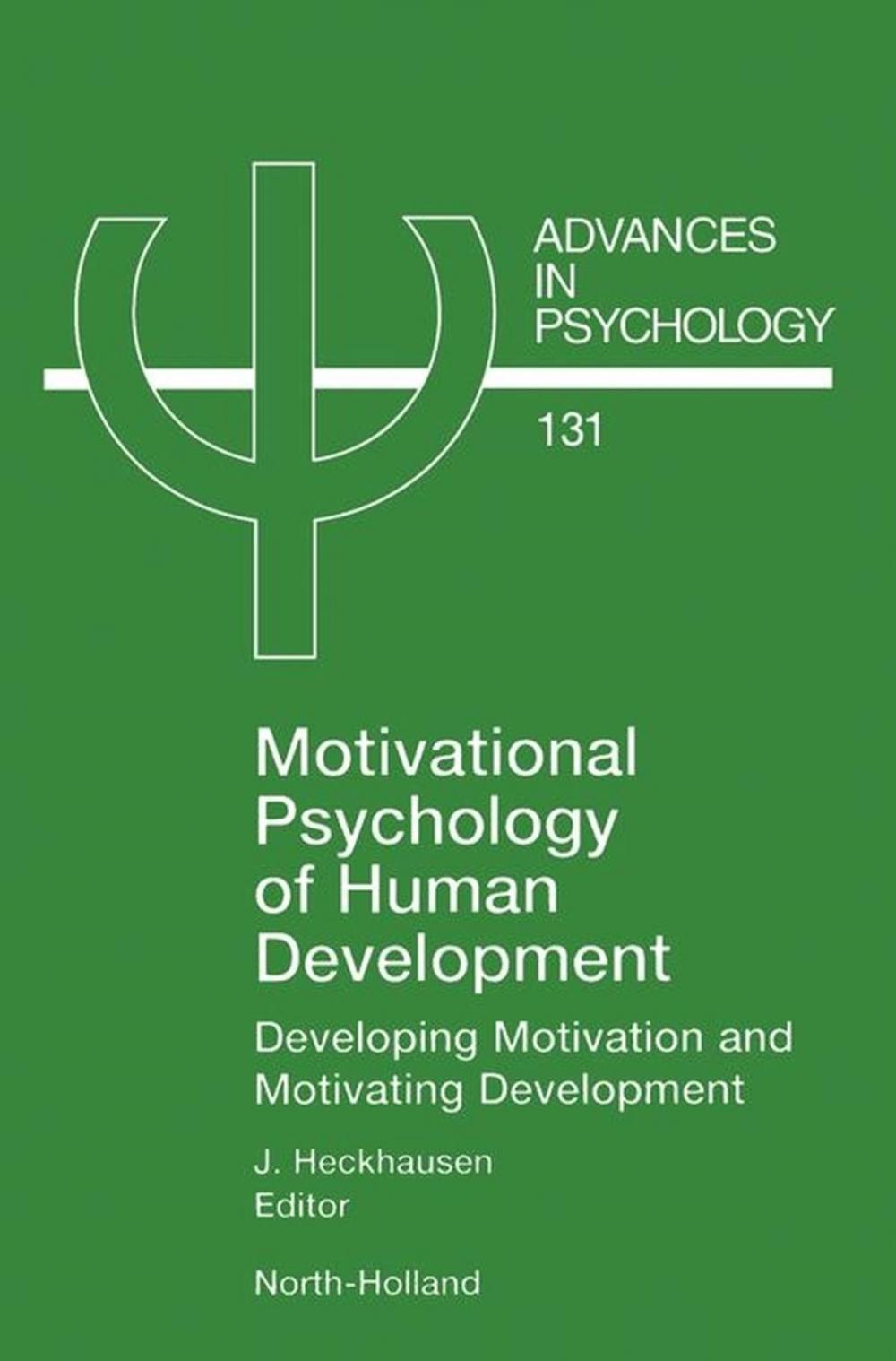 Big bigCover of Motivational Psychology of Human Development