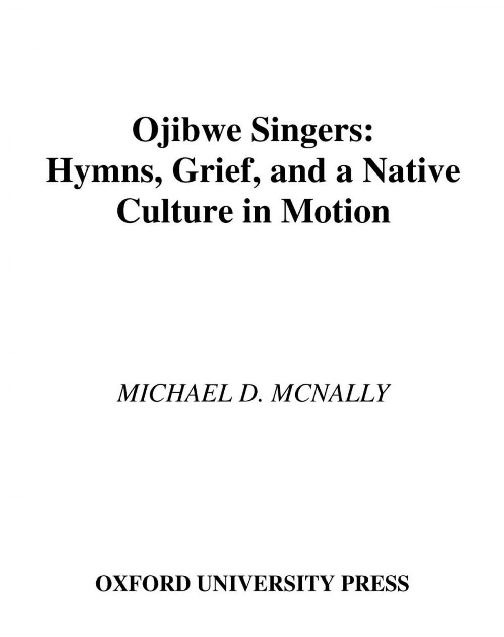 Big bigCover of Ojibwe Singers