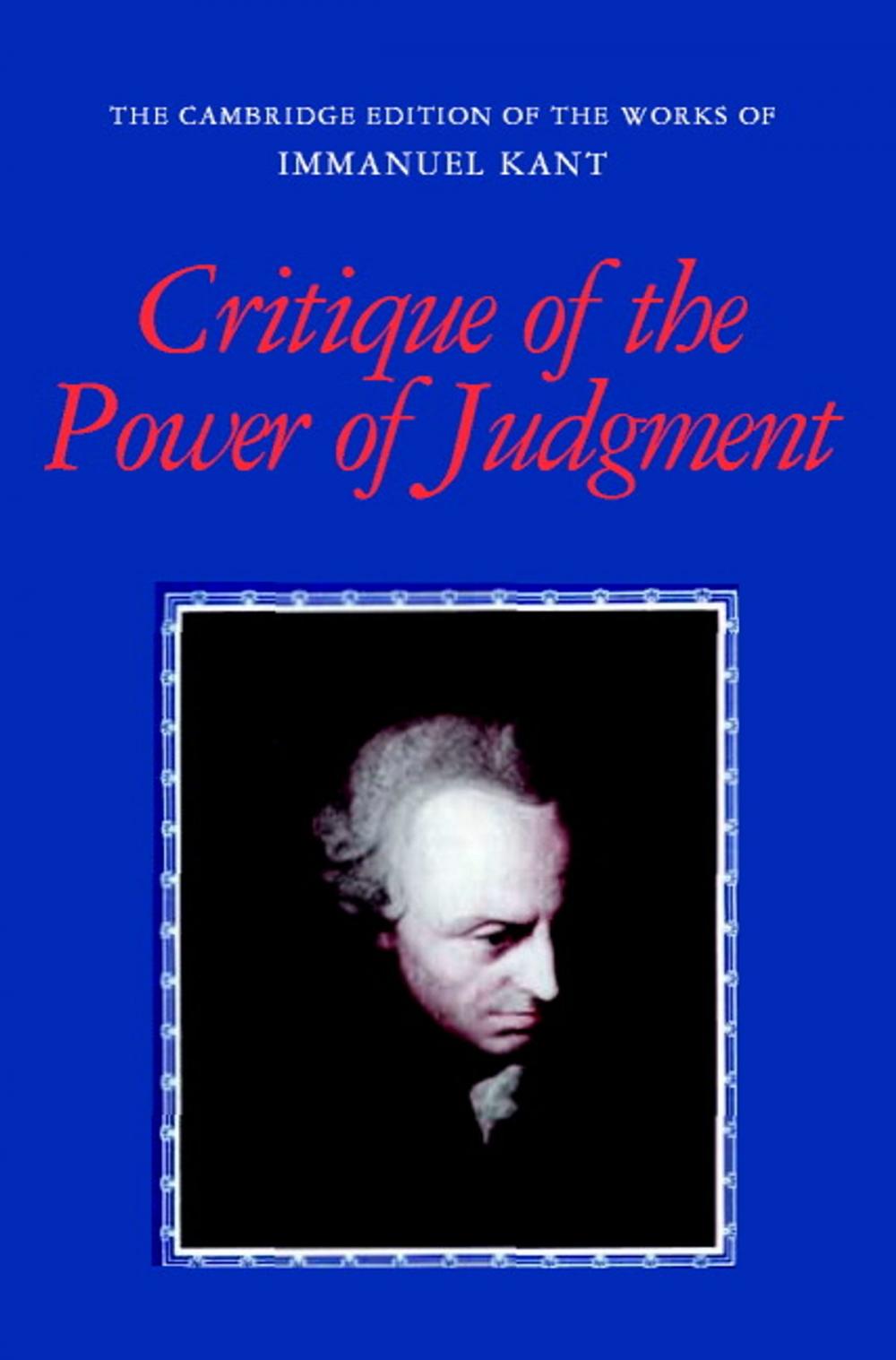 Big bigCover of Critique of the Power of Judgment