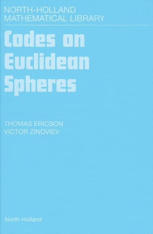 Cover of the book Codes on Euclidean Spheres by , Elsevier Science