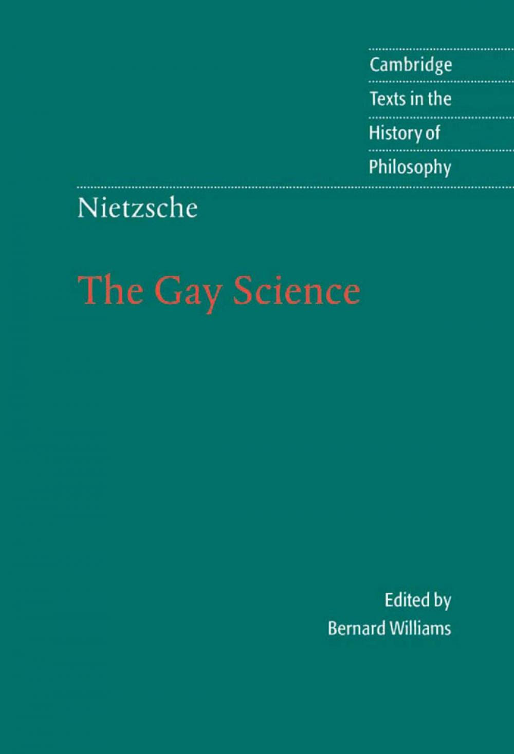 Big bigCover of Nietzsche: The Gay Science