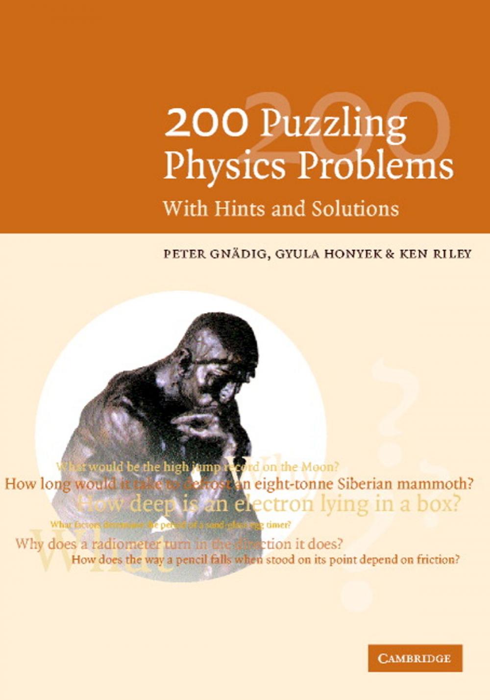 Big bigCover of 200 Puzzling Physics Problems