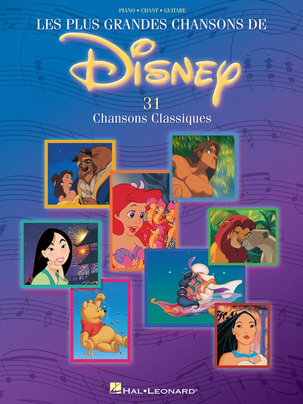 Big bigCover of Les Plus Grandes Chansons de Disney - 31 Chansons Classiques (Songbook)