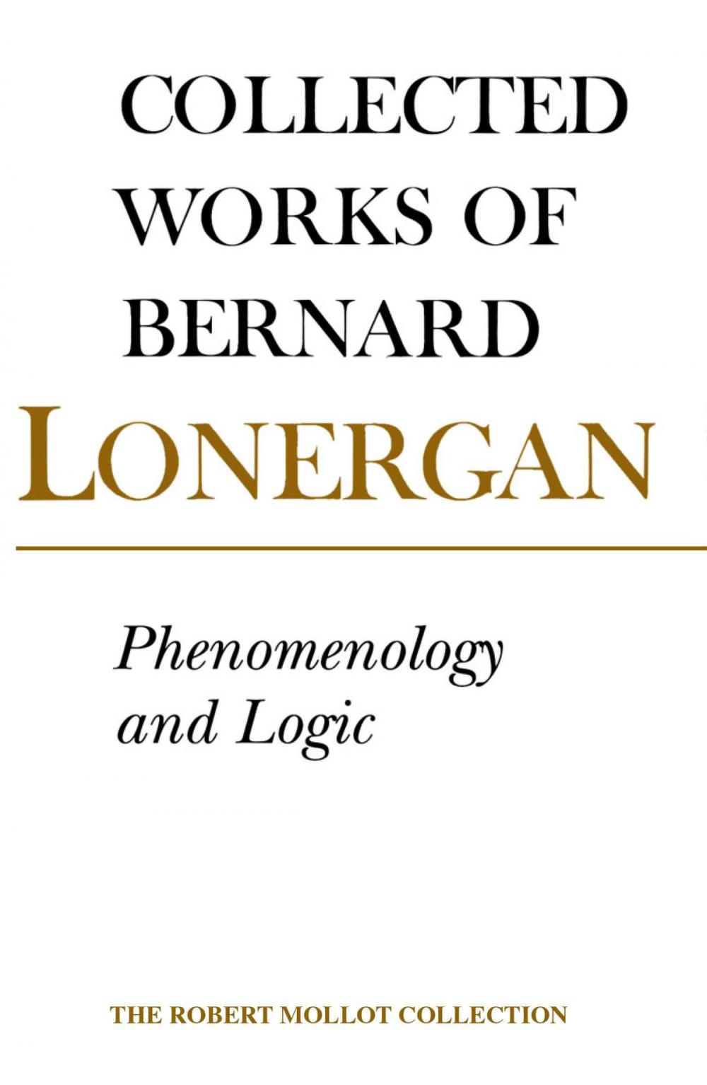 Big bigCover of Phenomenology and Logic