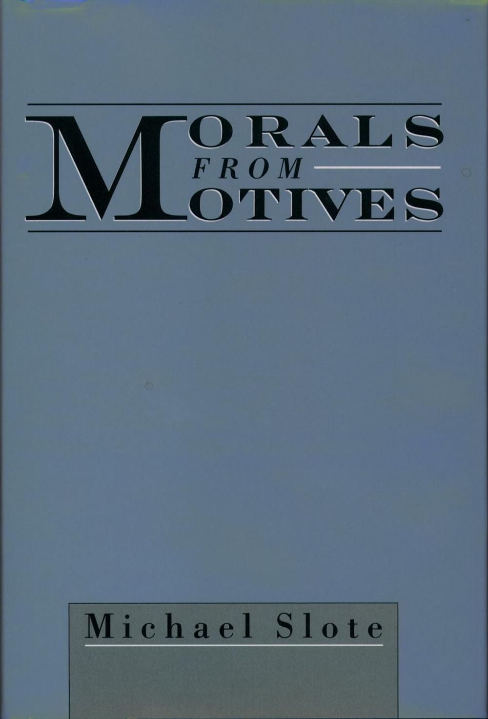 Big bigCover of Morals from Motives