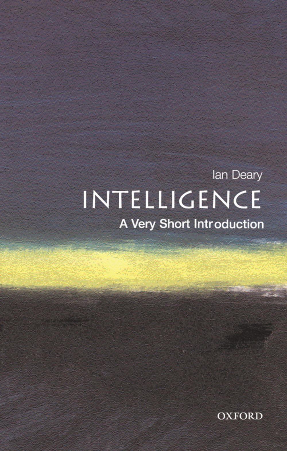 Big bigCover of Intelligence: A Very Short Introduction