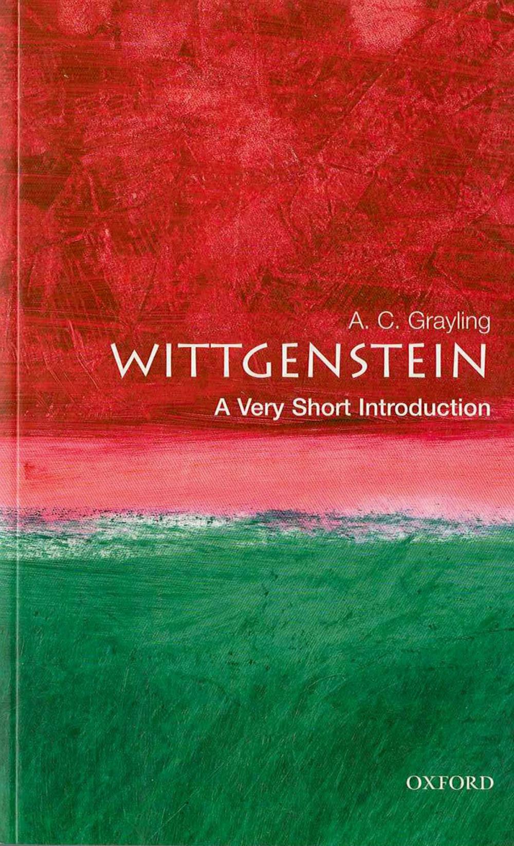 Big bigCover of Wittgenstein: A Very Short Introduction