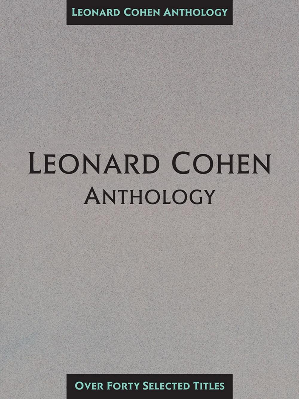 Big bigCover of Leonard Cohen Anthology (Songbook)
